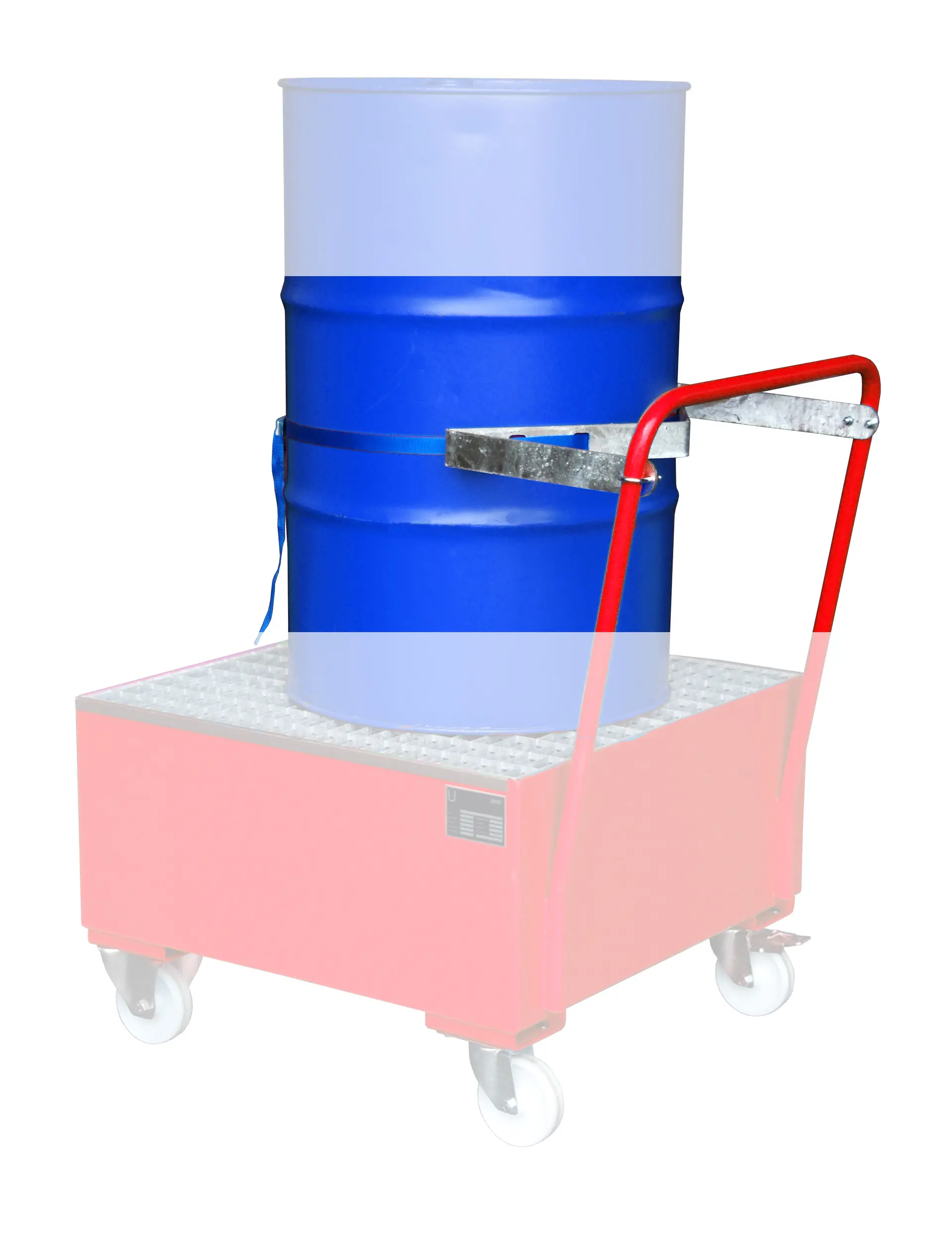 Fasshalterung mit Spanngurt für 1 x 200 Liter Fass von BAUER Südlohn