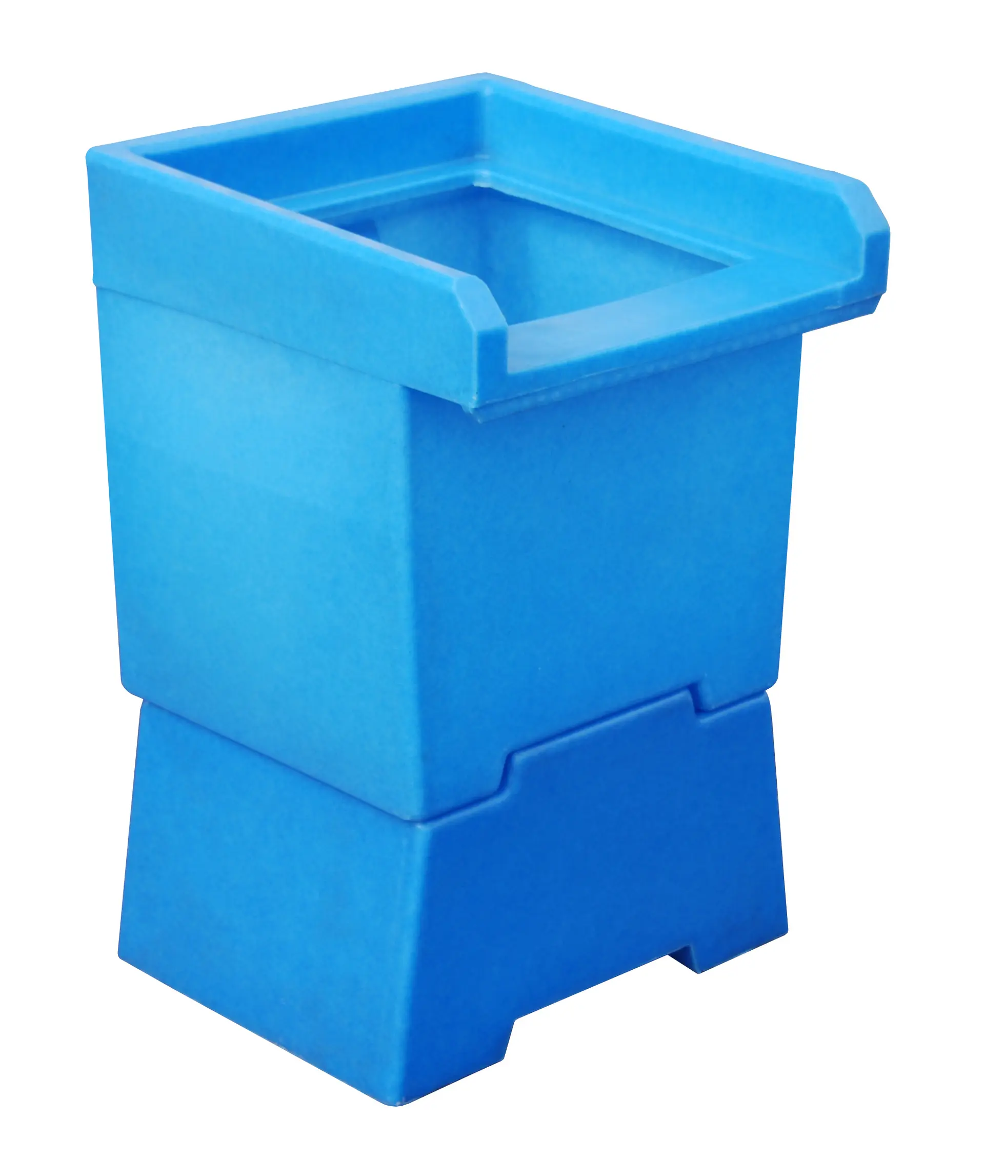 Vorsatzbehälter VB 1, aus robustem Polyethylen, Ausführung in blau von BAUER Südlohn