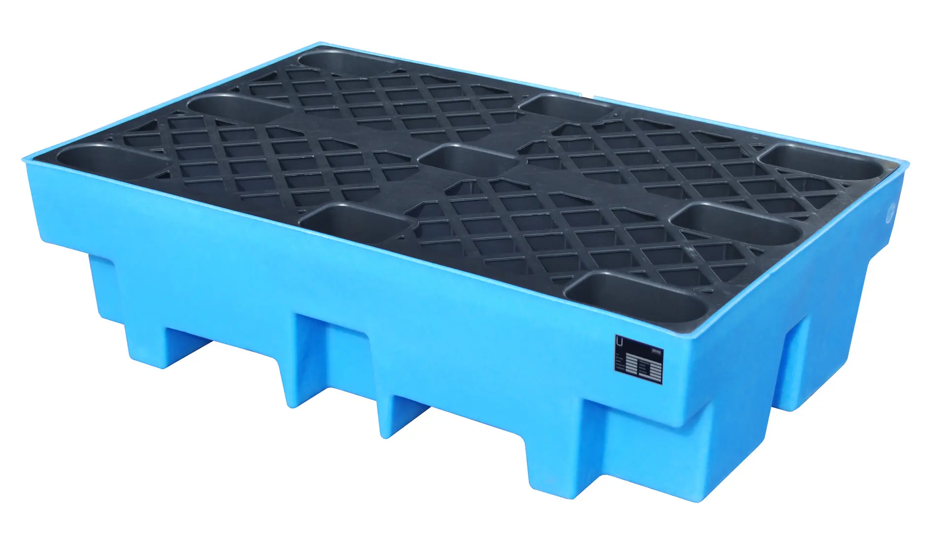 GREEN-LINE PE-Auffangwanne WP-PE 2/2, aus robustem Polyethylen, Blau von BAUER Südlohn