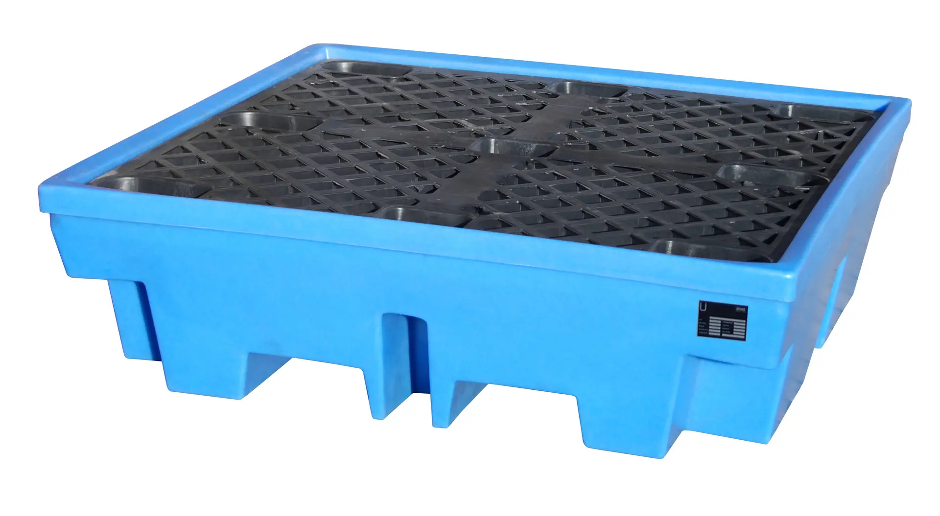 GREEN-LINE PE-Auffangwanne WP-PE 4/4, aus robustem Polyethylen, Blau von BAUER Südlohn