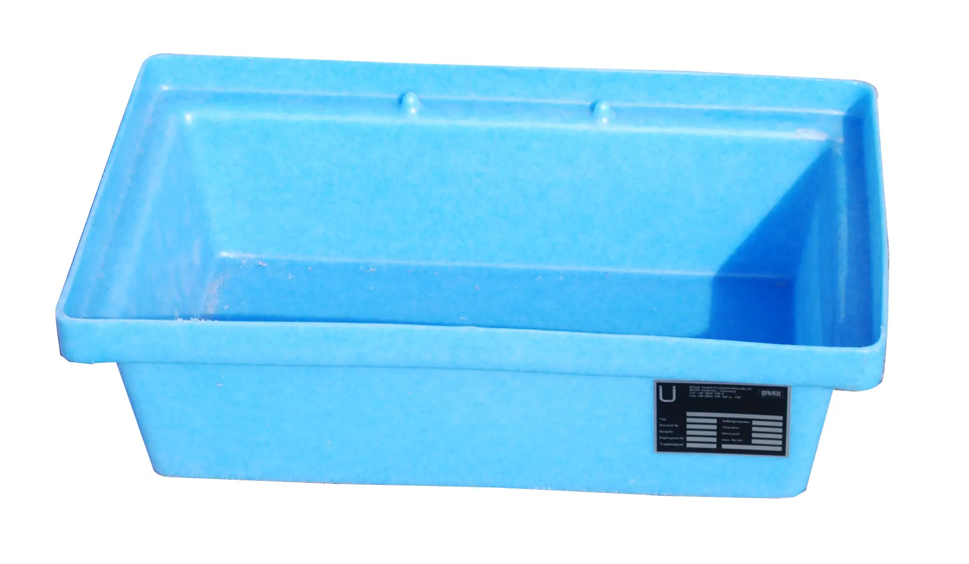 GREEN-LINE PE-Auffangwanne für Paletten KWP-P 20, aus robustem Polyethylen, Blau von BAUER Südlohn