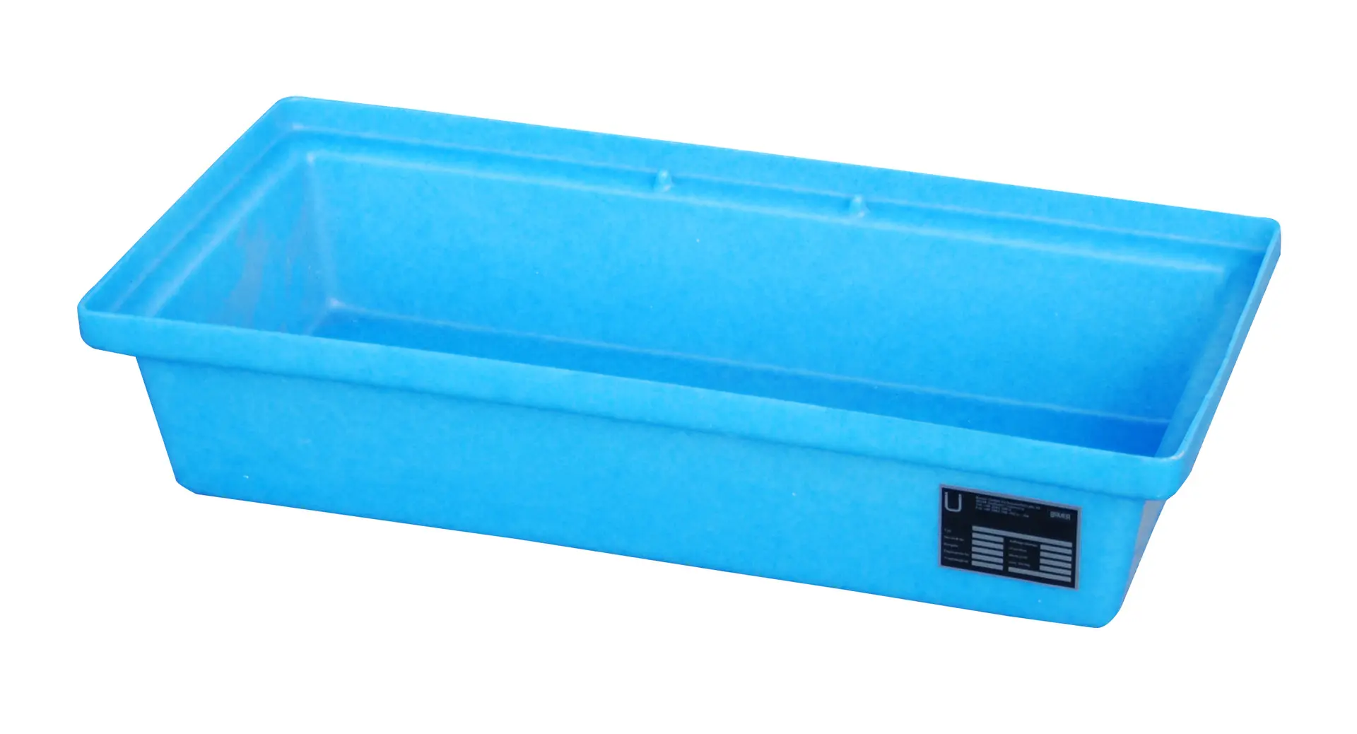 GREEN-LINE PE-Auffangwanne für Paletten KWP-P 30, aus robustem Polyethylen, Blau von BAUER Südlohn