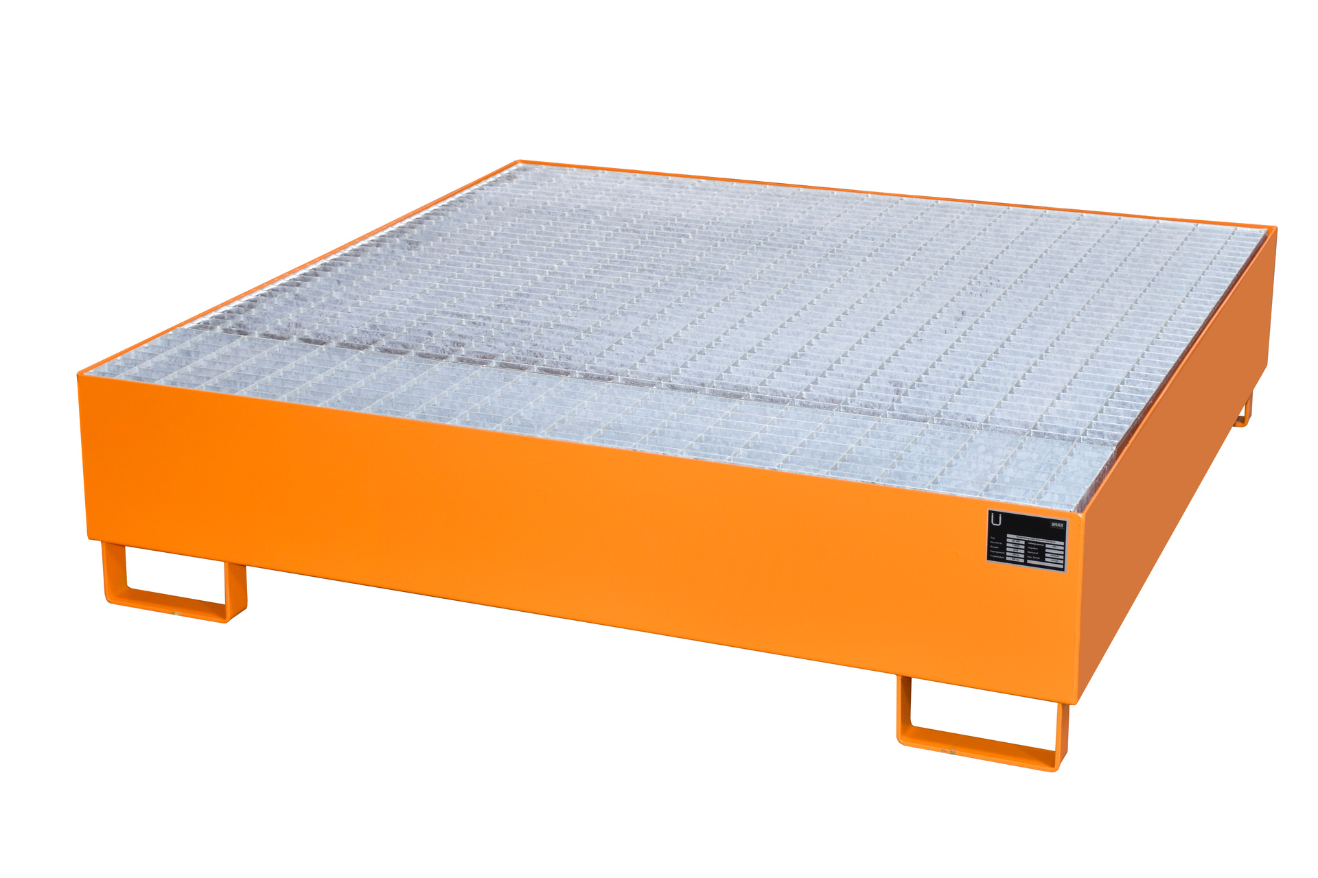 Auffangwanne AW 450, lackiert, Gelborange