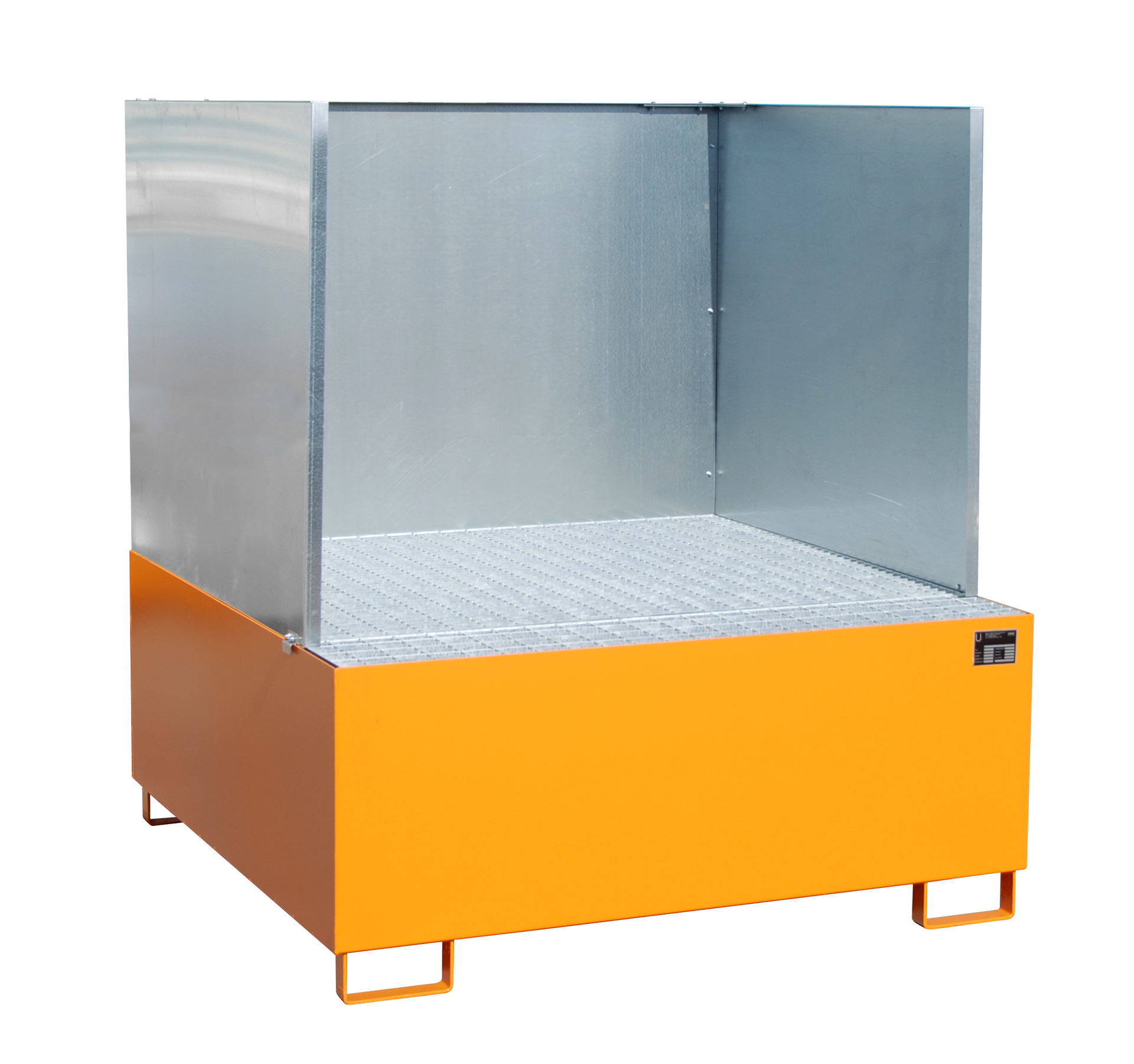 Auffangwanne AW 1000/SW, lackiert, Gelborange
