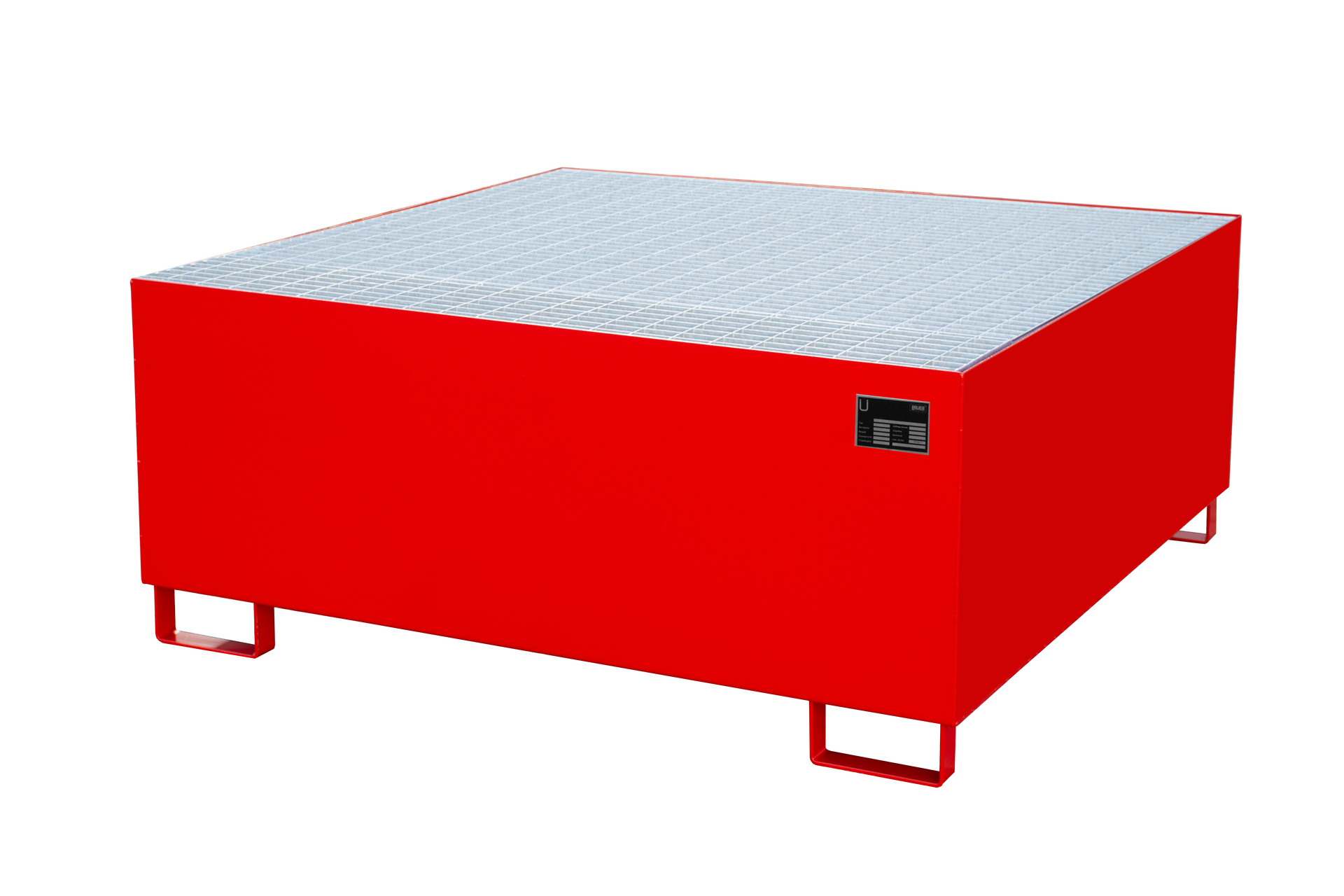 Auffangwanne AW 1000, lackiert, Feuerrot