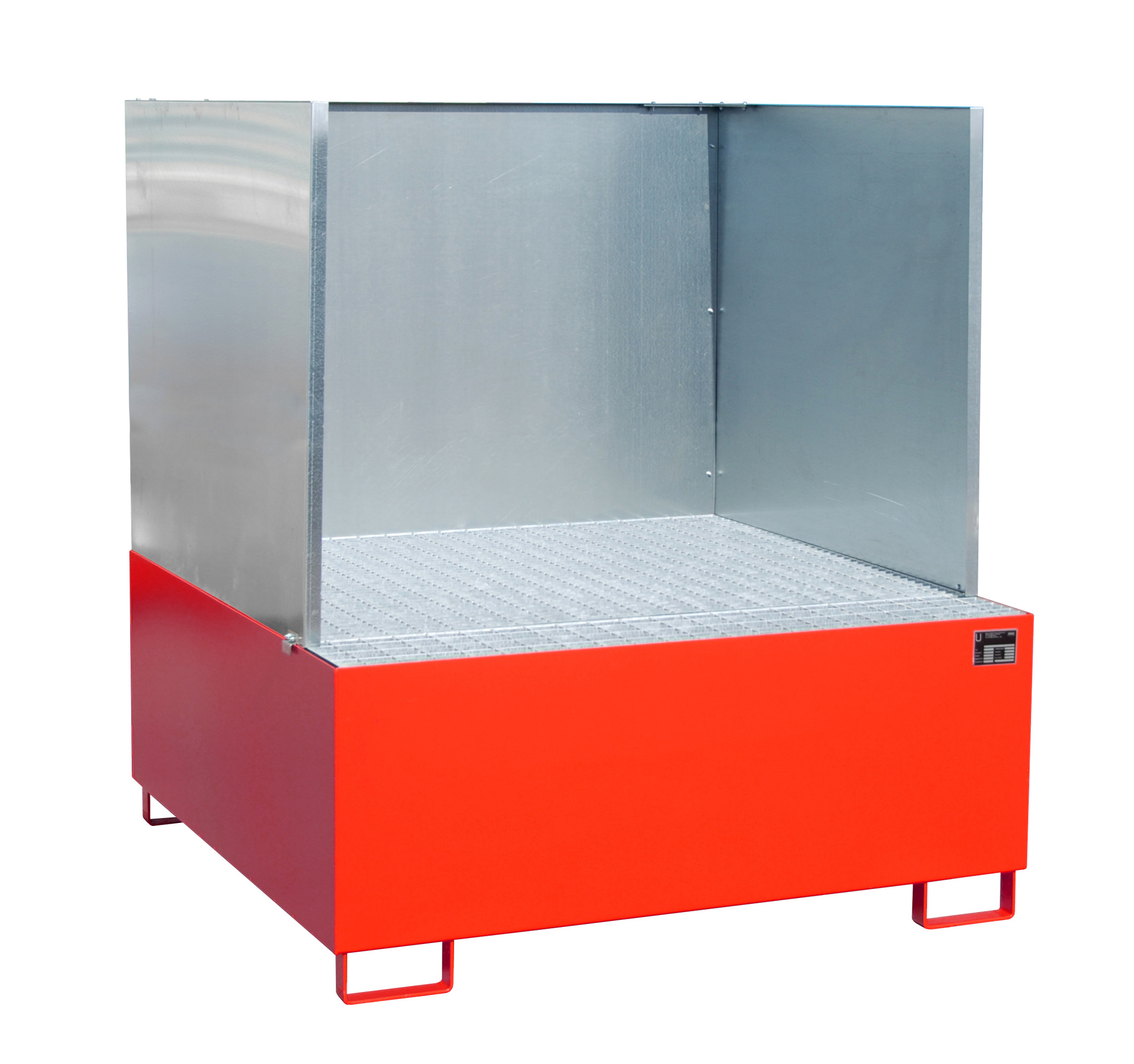 Auffangwanne AW 1000/SW, lackiert, Feuerrot