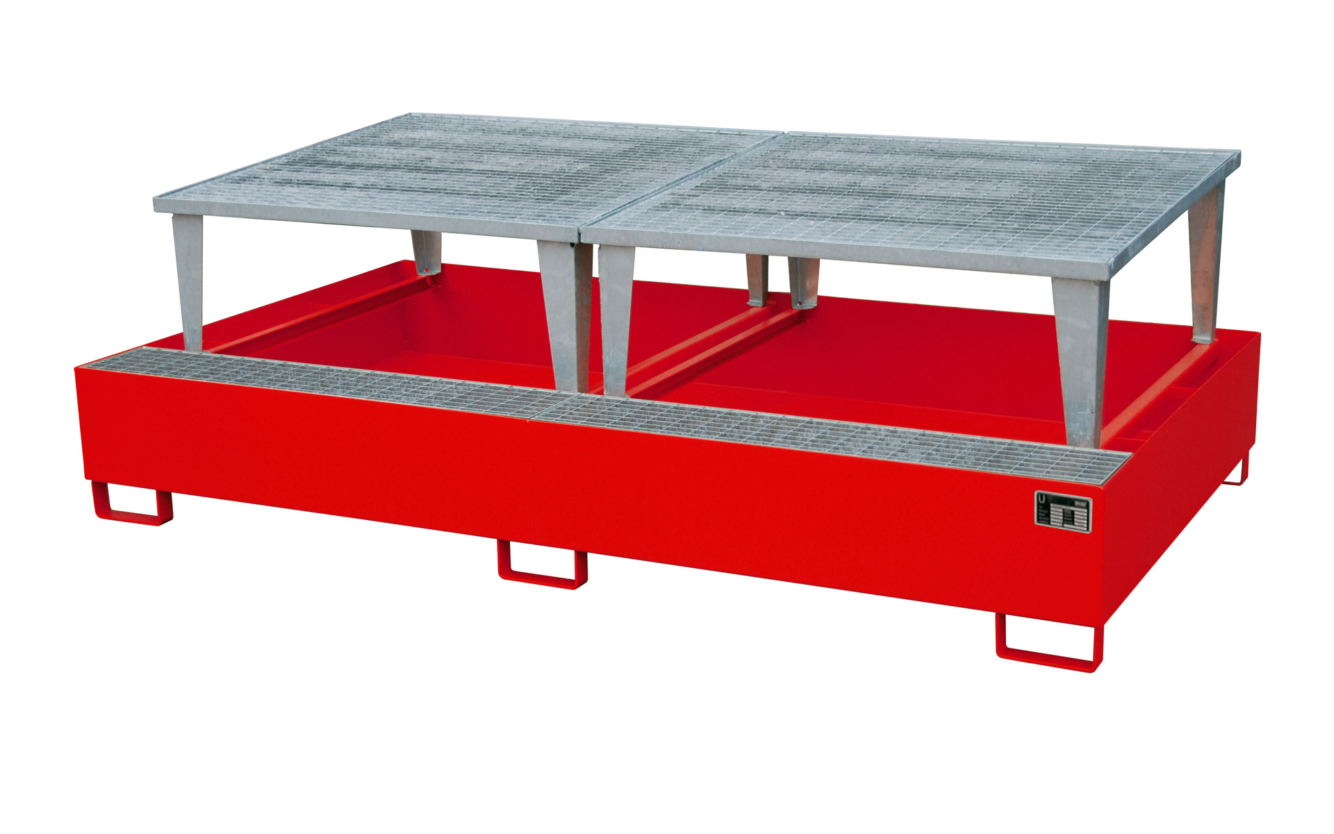 Auffangwanne AWA 1000-2, lackiert, Feuerrot