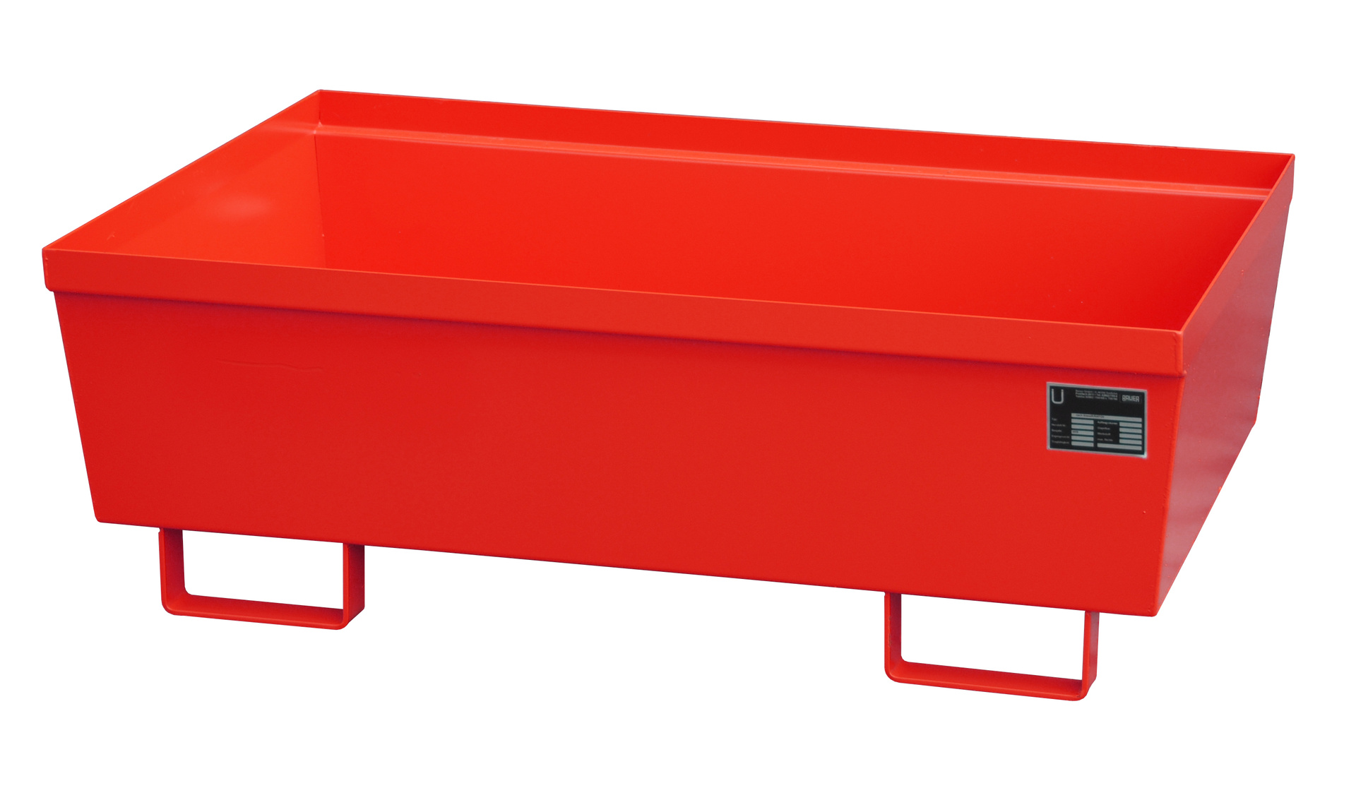 Auffangwanne AO-2, lackiert, Feuerrot