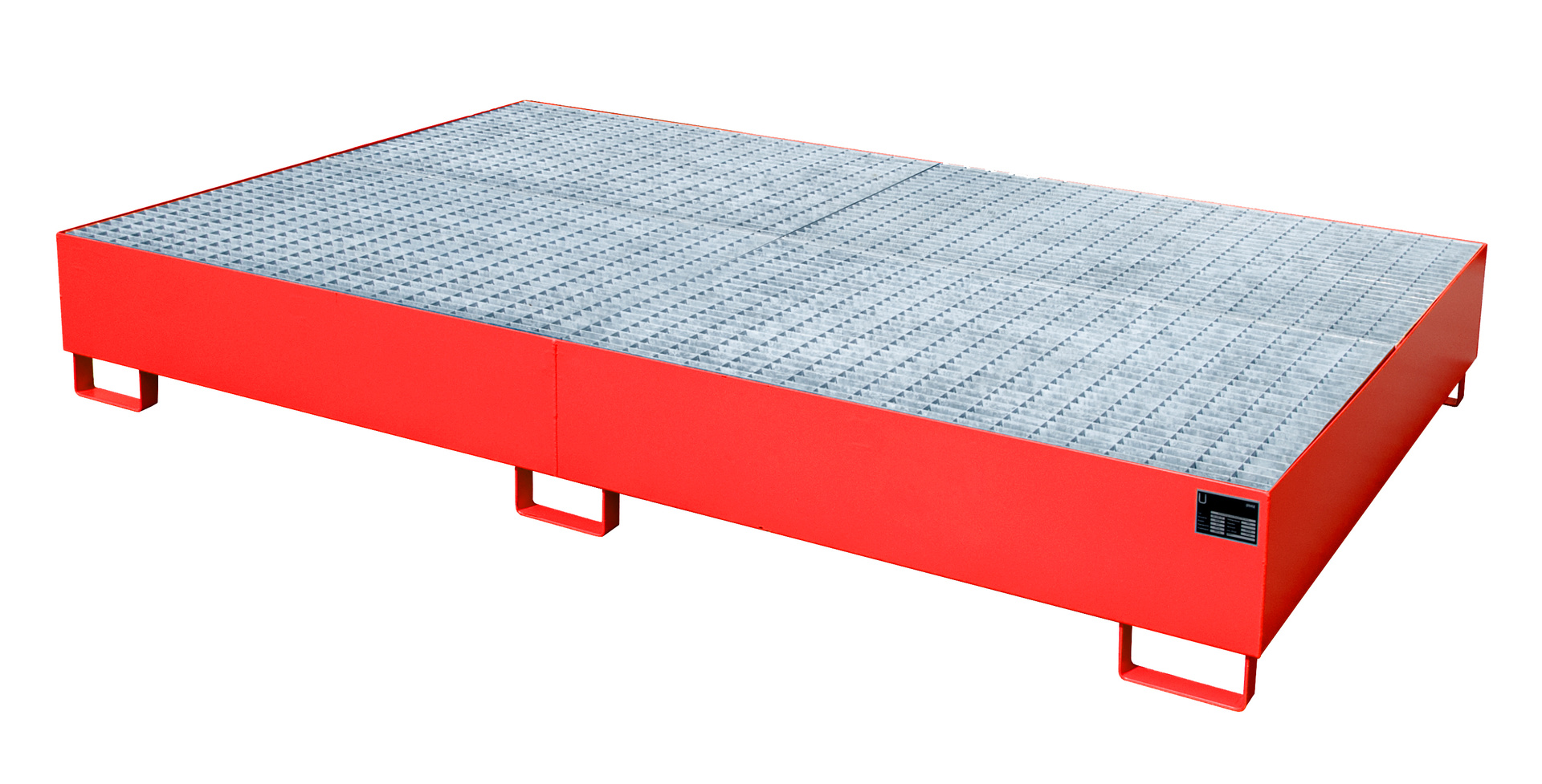Auffangwanne AW 1000-10F, lackiert, Feuerrot