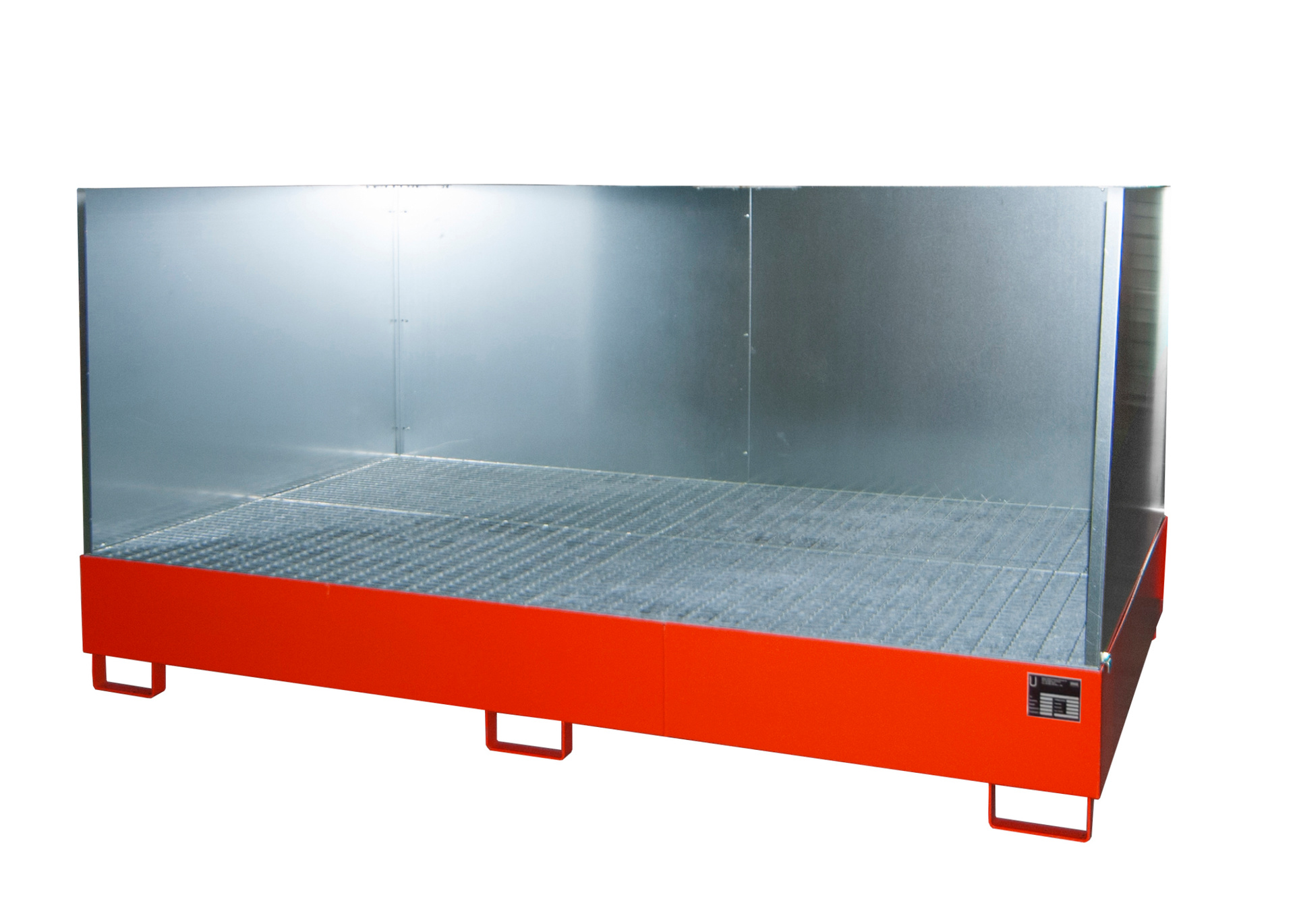 Auffangwanne AW 1000-10F/SW, lackiert, Feuerrot