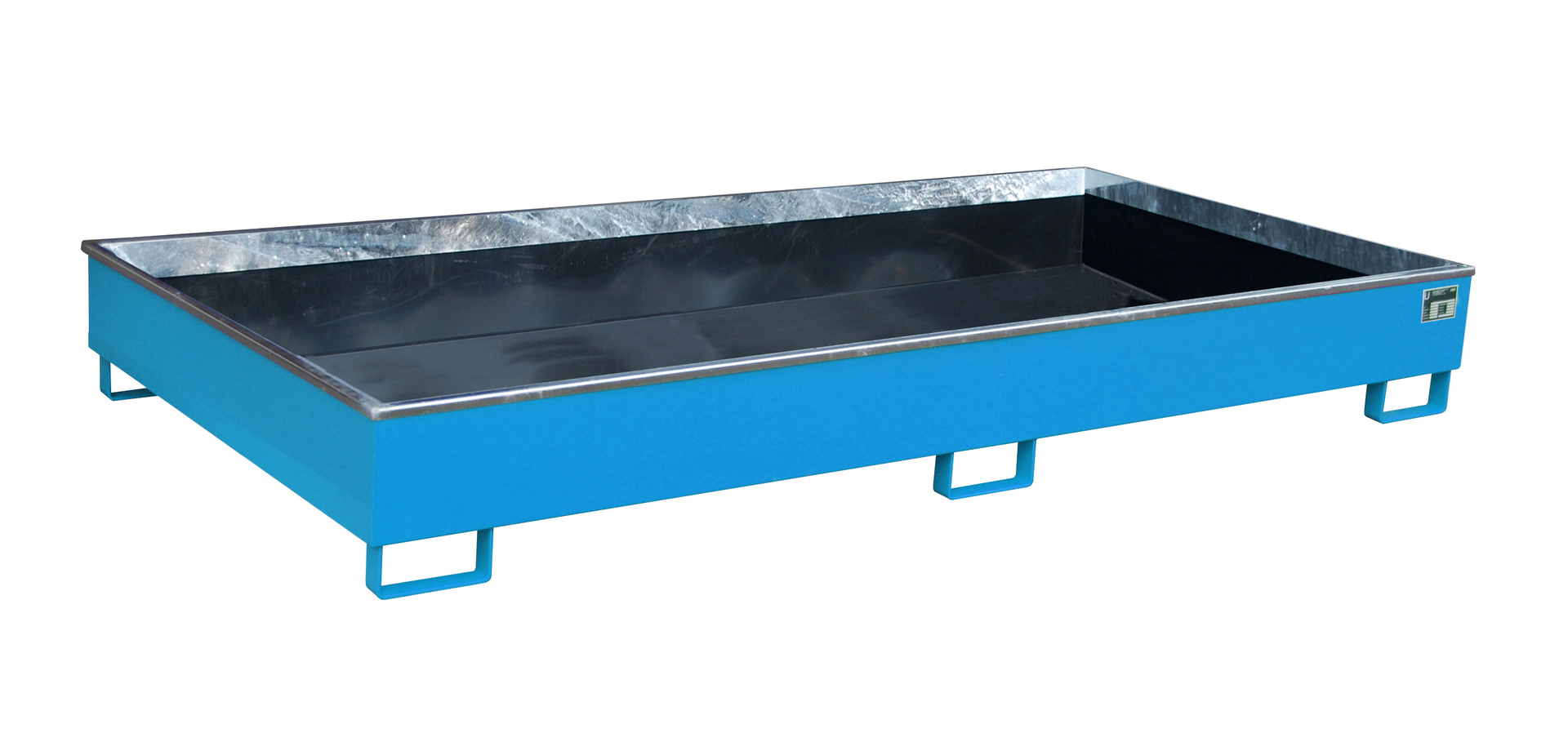 Regalwanne mit PE-Einsatz Regalwanne RW 2700-2 PE, lackiert, Lichtblau