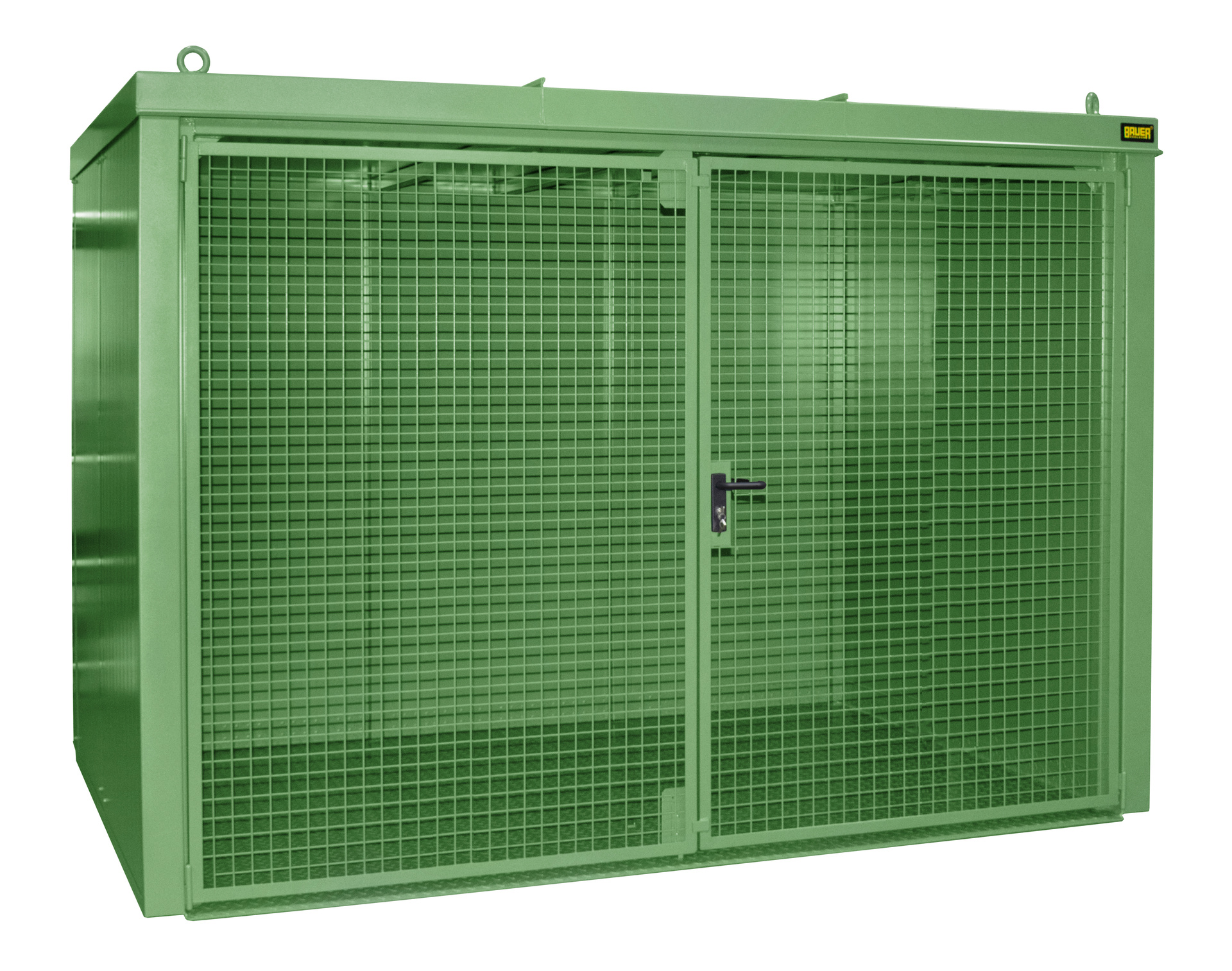 Gasflaschen-Container GFC-B M4, lackiert, Resedagrün